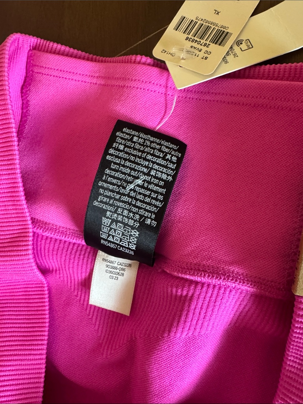 PINK Victoria's Secret Hot Pink Seamless Leggings - Picture 7 of 9